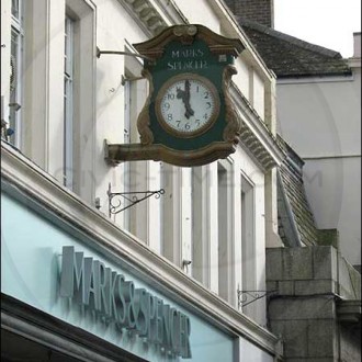 Falmouth Marks and Spencer clock