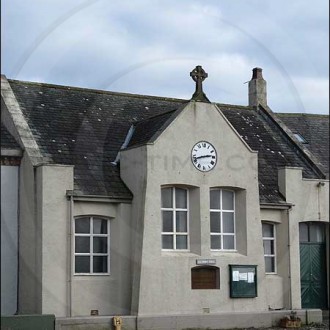 Allonby Village Hall clock, Cumbria