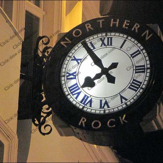 Northern Rock clock