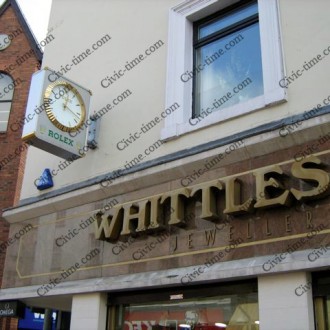 Rolex clock, Whittles Jewellers